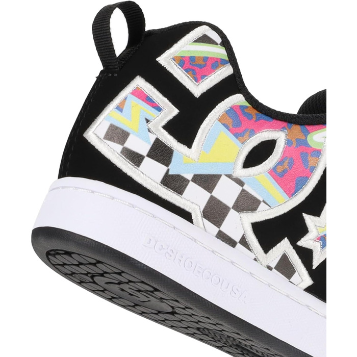 DC Shoes Court Graffik Low - жіночі кеди для скейтбордингу, біло-чорні (41 EU)