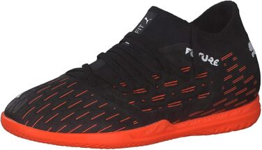 Дитячі футбольні бутси PUMA Future 6.3 Netfit It Jr - 32 EU (Чорний/Білий/Помаранчевий)