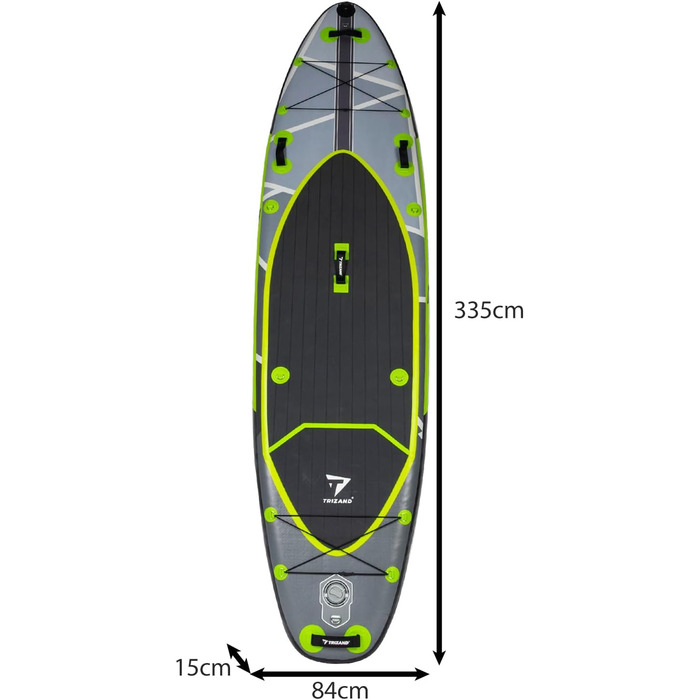 SUP дошка TRIZAND 335 см Комплект: сидіння, весло, насос, аксесуари. Надувний борд для початківців та просунутих. Каяк-сет для активного відпочинку