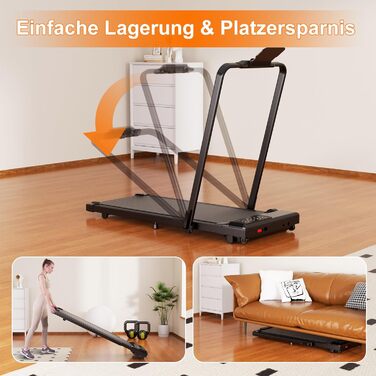 Складана бігова доріжка Walking Pad для дому до 136 кг з керуванням через додаток, підстільна бігова доріжка з режимом багатокористувацьких забігів