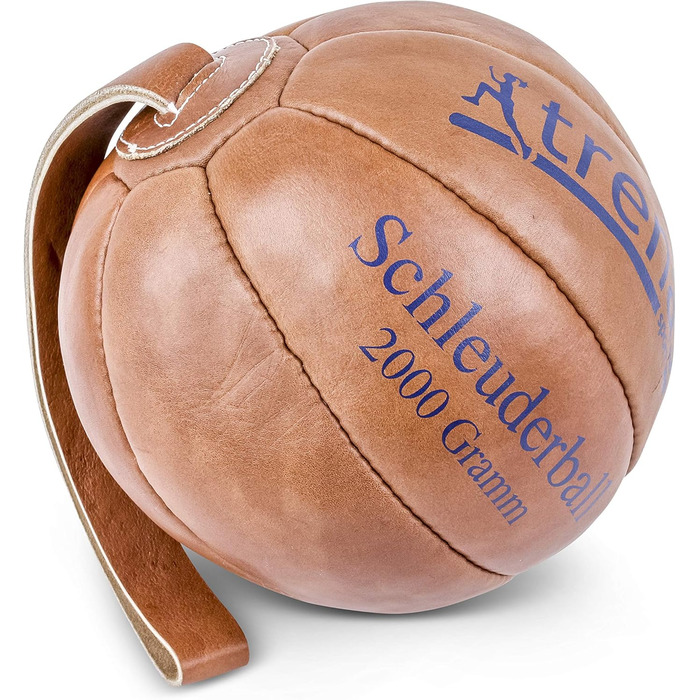 Оригінальний метальний м'яч Schleuderball з натуральної шкіри, 2 кг, для Німецького спортивного значка