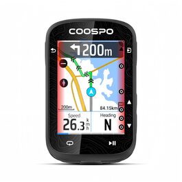 Велокомп'ютер GPS COOSPO CS600 з Bluetooth/ANT+, бездротовий, водонепроникний IPX7, з підсвіткою та навігацією, підтримка велорадара, 36 годин роботи
