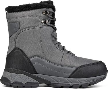 Чоловічі зимові чоботи Shulook, водонепроникні, утеплені хутром, для трекінгу та хайкінгу, з антиковзкою підошвою (46 EU, сірі)