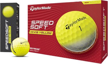 Гольф-м'яч TaylorMade Tm24 Speedsoft білий/блакитний (12 шт., жовтий)