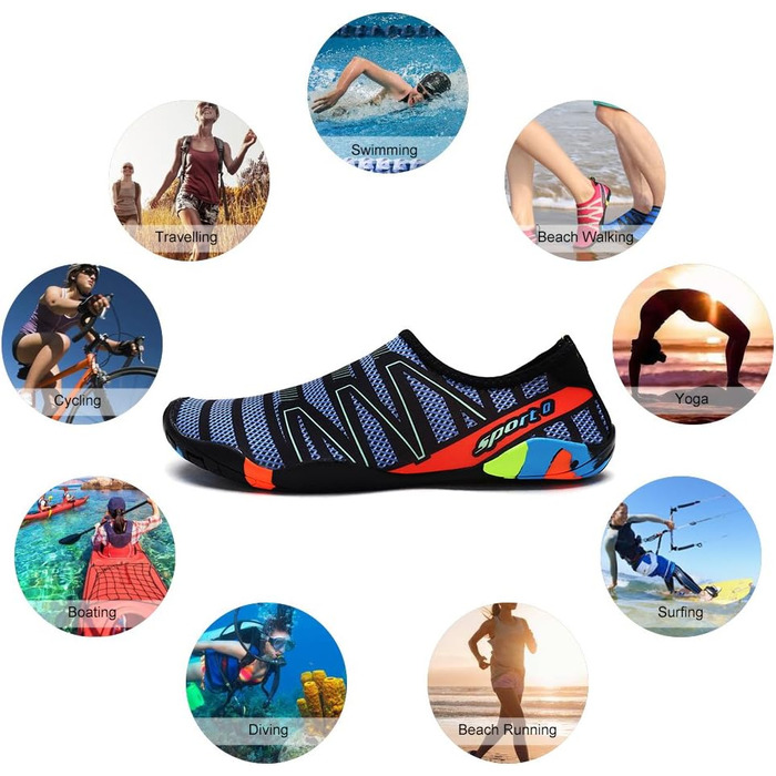 Чоловічі та жіночі аквашузи для плавання та відпочинку на пляжі, дихаючі, з антиковзким покриттям, швидко сохнуть, розмір 44 EU, колір зелений