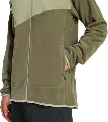 Чоловіча флісова куртка-світшот adidas Terrex Multi Fu Zip Fleece Jacket, Olive Strata/Tent Green, розмір L