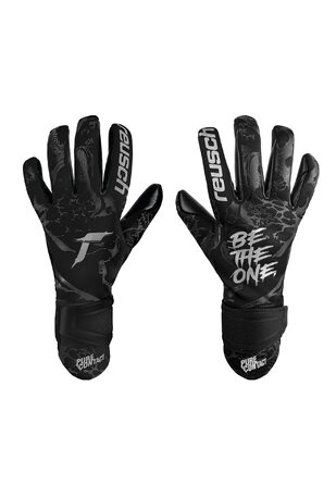 Воротарські рукавички Reusch Pure Contact Infinity для футболу, чорні, унісекс, для газону