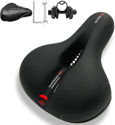 Зручний велосипедний сідло Cloud Comfort Pro 2.0: Memory Foam, ергономічний, амортизуючий, дихаючий для чоловіків, жінок, дітей