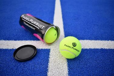 М'ячі для падел-тенісу PadelPursuit Tournament - 9 шт. в упаковці, для змагань та турнірів