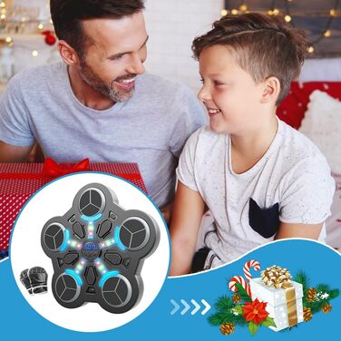 Музична бокс-машина: LED тренажер для музики та боксу, Bluetooth, 3 режими швидкості, підрахунок ударів, для дітей та дорослих