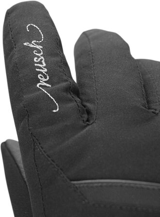 Жіночі лижні рукавички Reusch Sandy Gore-Tex, водонепроникні, дихаючі, теплі, чорні-сріблясті, розмір 6