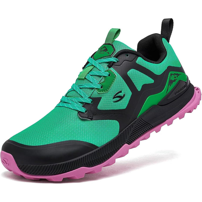 Чоловічі кросівки для трейлраннінгу HOBIBEAR | Трекінг, хайкінг | Широкий носок, не слизькі | 47 EU, Зелений