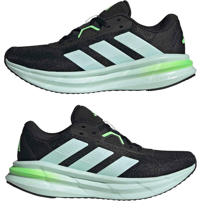 Кросівки жіночі Adidas Galaxy 7 Core Black Halo Mint Lime Burst (36 2/3 EU)