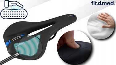 Велосипедне сідло Fit4Med Airflow — м'яке, з пінополіуретаном, 150 мм