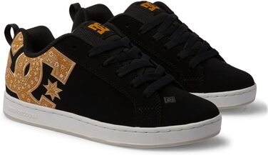 Кросівки DC Court Graffik Low Top Casual Skate Shoe, чорно-білі (40 EU, Black Gold)
