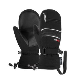 Дитячі гірськолижні рукавички-рукавиці Reusch Softshell, водонепроникні та теплі, чорно-білі, розмір 4