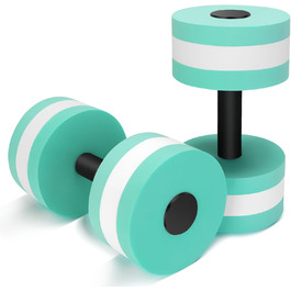 Водні гантелі для аквааеробіки, 2 шт. - пінопластові гантелі для плавання, для схуднення, блакитні