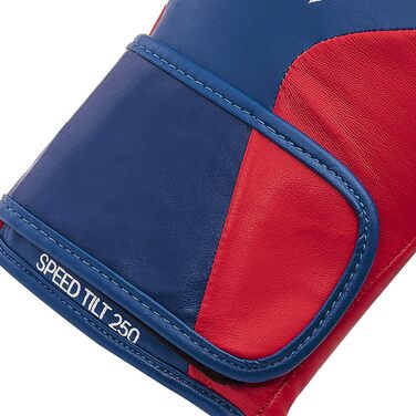 Боксерські рукавички Adidas Speed Tilt 250 - з технологією TILT, чорно-білі (10 oz, синьо-червоні)