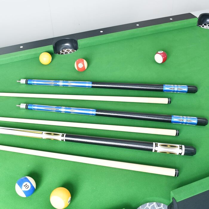 RAYNA GAMES Більярдний кий: комплект 2 кия, 58 дюймів, канадський клен, для дорослих, з нержавіючою сталею, для ентузіастів більярду