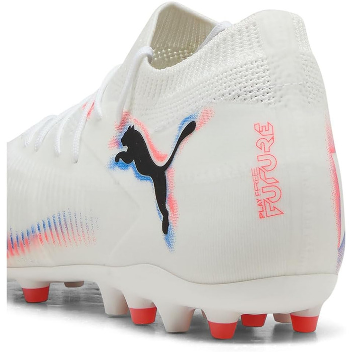 Кросівки футбольні PUMA Future 8 Match Mg - унісекс (43 EU, білий/чорний/червоний)