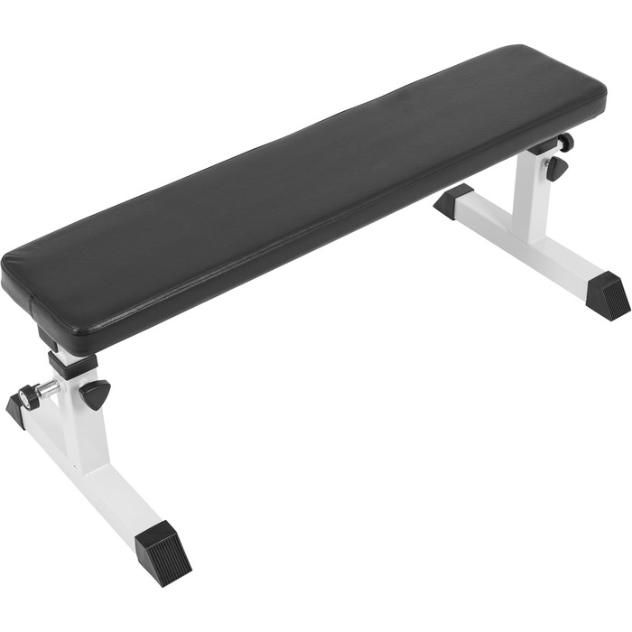 Гантельна лава GORILLA SPORTS® з регулюванням висоти, для дому, до 200 кг, біла