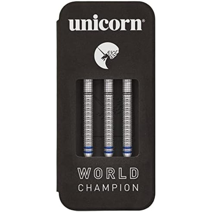 Дартс Unicorn Gary Anderson 2019, 90% вольфрам, 21 г, сині, чемпіонський набір