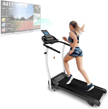 Бігова доріжка Bluefin Fitness Kick FIT складана для ходьби, домашнього та офісного використання, Walking Pad під стіл, сіра, 2023