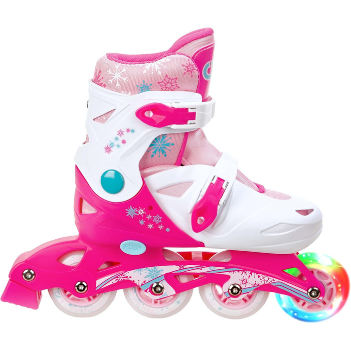 Дитячі ролики Inliner з LED підсвіткою, регульовані (31-34 (18,5-21 см), Missy)