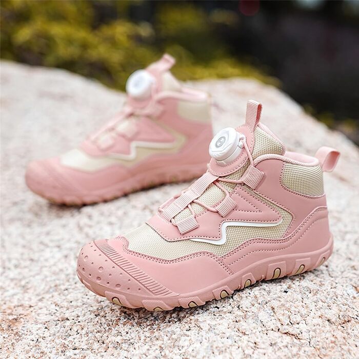 Дитячі баскетбольні кросівки Kinder Swivel Buckle - зручні та дихаючі для активного відпочинку (30 EU, рожевий)