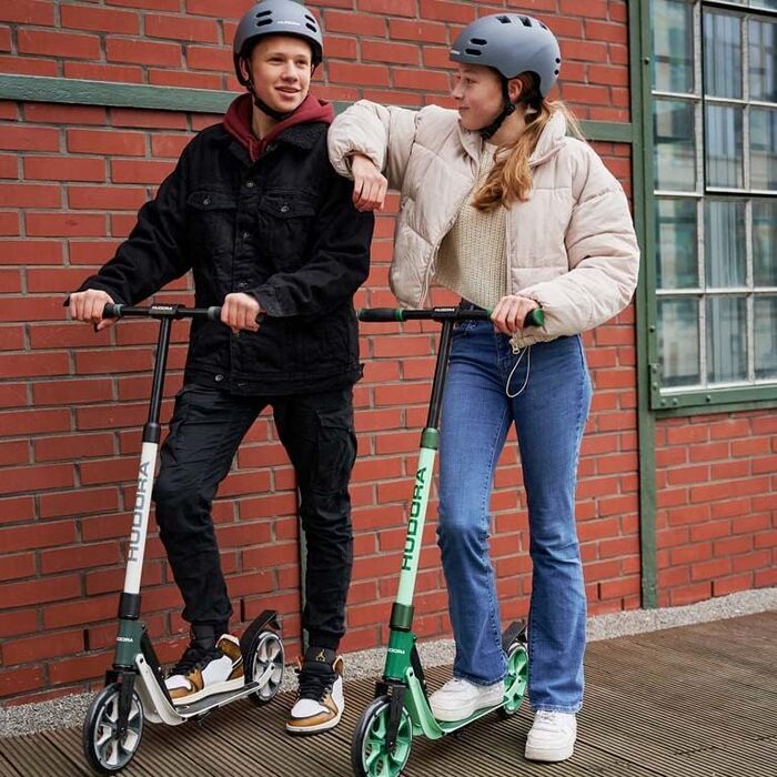 Самокат HUDORA BigWheel 205 Advanced алюмінієвий, складаний, регульований, до 100 кг, для дітей, підлітків і дорослих
