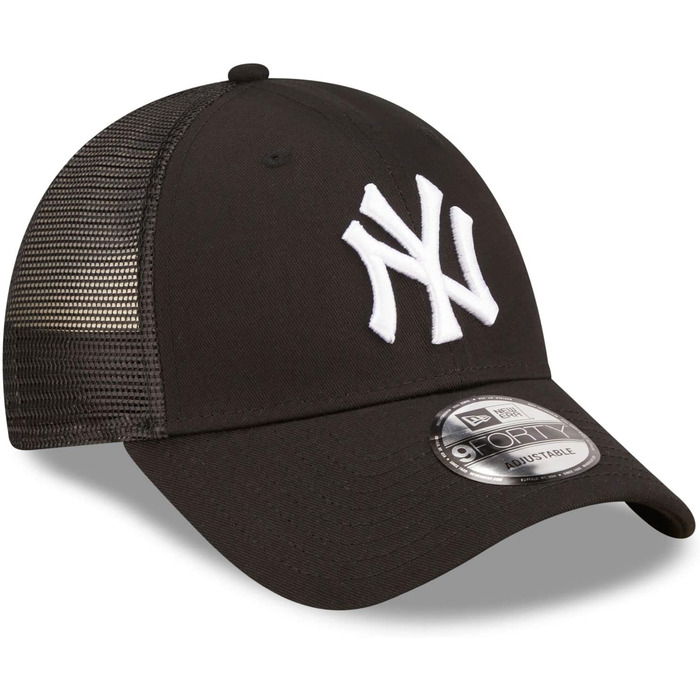 Кепка New Era New York Yankees MLB 9Forty Trucker Чорно-біла, Регульована, One-Size