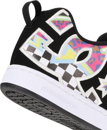 DC Shoes Court Graffik Low - жіночі кеди для скейтбордингу, біло-чорні (41 EU)