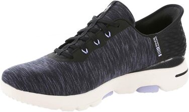 Жіночі гольф-кросівки Skechers Go Walk 5 Relaxed Fit, чорно-лавандові (41 EU)