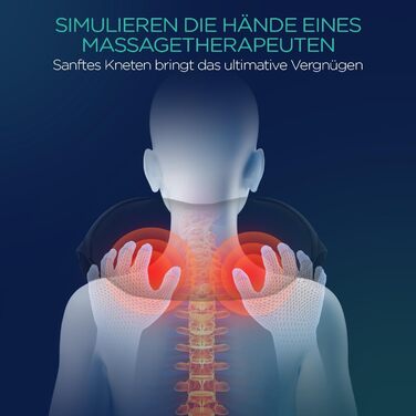 VOYOR HEALTH Масажер для шиї та плечей з підігрівом, електричний 4D Шіацу, для спини, шиї, плечей, знеболення м'язів, модель PJ100
