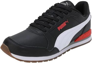 Кросівки PUMA St Runner V3 Nl, унісекс, чорно-біло-червоні (42 EU)