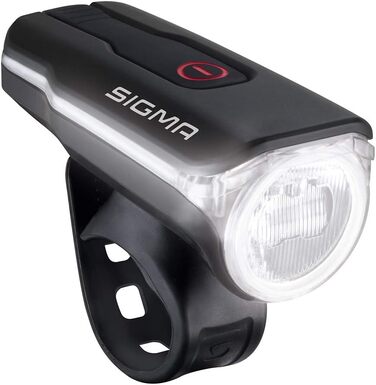 Велосипедна передня фара SIGMA Aura 60 USB, 60 люкс, StVZO, акумуляторна, 3 режими, водонепроникна, заряджається через USB