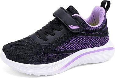 Дитячі кросівки для занять спортом: кросівки для залу, бігові кросівки, спортивне взуття для дітей, кросівки-сліпони, чорні, розмір 28-40 EU