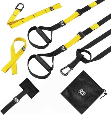 Набір для тренувань RS SPORT з ременями та системою кріплення до дверей, регульований, для фітнесу вдома, у спортзалі, у подорожах, для жінок та чоловіків