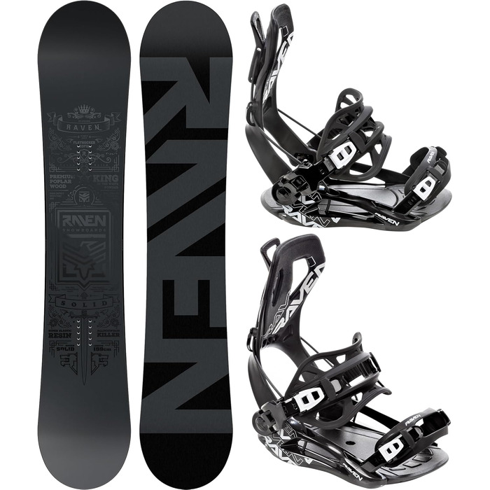 Сноуборд RAVEN Solid Steel + кріплення Fastec FT360 Black (156 см)