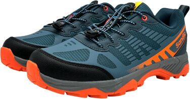 Чоловічі та жіночі трекінгові черевики для хайкінгу та бігу, 46 EU, синьо-помаранчеві