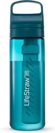 Фільтрована пляшка LifeStraw Go серії – BPA-free, для подорожей і щоденного використання, очищає від бактерій, паразитів, мікропластику, покращує смак води