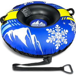 Надувний сніговий санки ZMLM, 120 см, для дорослих та дітей, міцний, з канвасом, зимові розваги для сім'ї