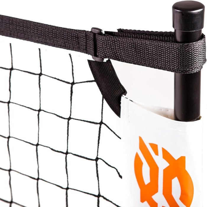 Onix Pickleball 2-в-1 портативна сітка та тренувальний набір, з сумкою на колесах, біла