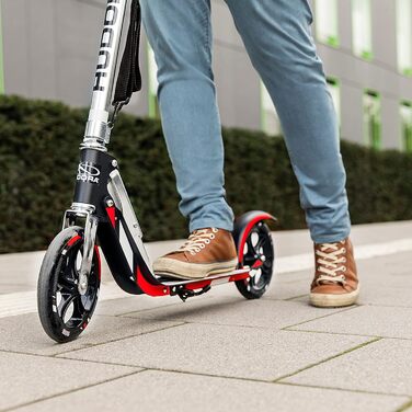Самокат HUDORA BigWheel 205 алюмінієвий, складаний, для дітей і дорослих, до 100 кг, з регульованою висотою керма та підніжкою