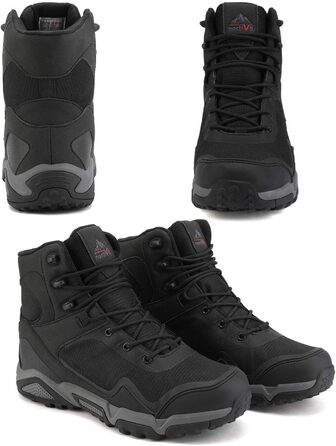 Чоловічі трекінгові черевики NORTIV 8, водонепроникні, чорні (44 EU)
