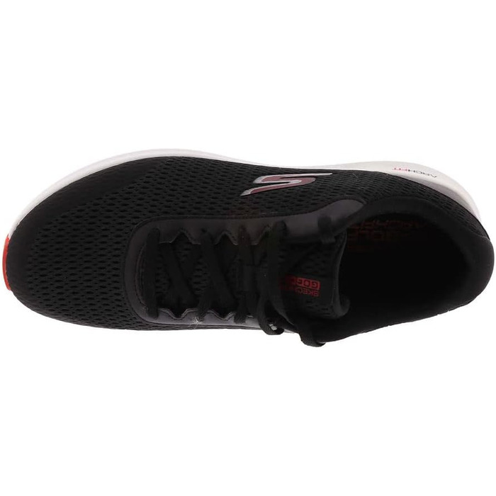 Чоловічі гольф-туфлі Skechers Elite 5 Range Relaxed Fit, водонепроникні, без шипів (40 EU, чорний/червоний)