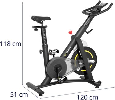 Gymrex GR-MG13: Велотренажер для дому з маховиком 13 кг, до 110 кг, LCD дисплей