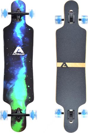 Лонгборд Apollo Galaxy Twin Tip, компліт з високошвидкісними підшипниками ABEC, Drop Through, для фрірайду та круїзингу