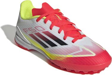 Дитячі футбольні бутси adidas F50 League для гри на траві, розмір 33 EU, білий/чорний/жовтий