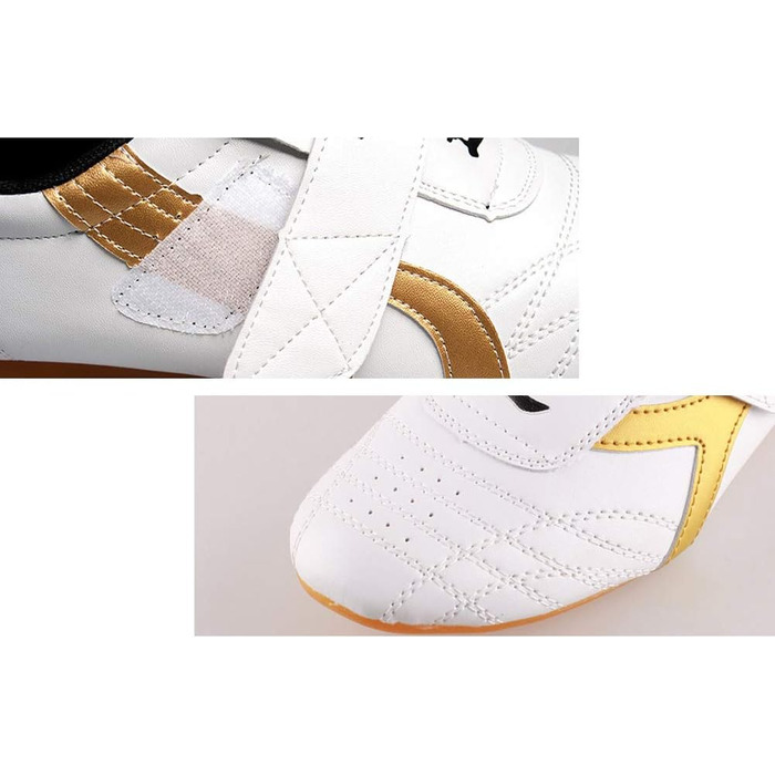 Взуття для Таеквондо Wakects: спортивні кросівки для Кунг-Фу, Тай-Чи, Таеквондо. Дитяче та доросле. Білий колір.